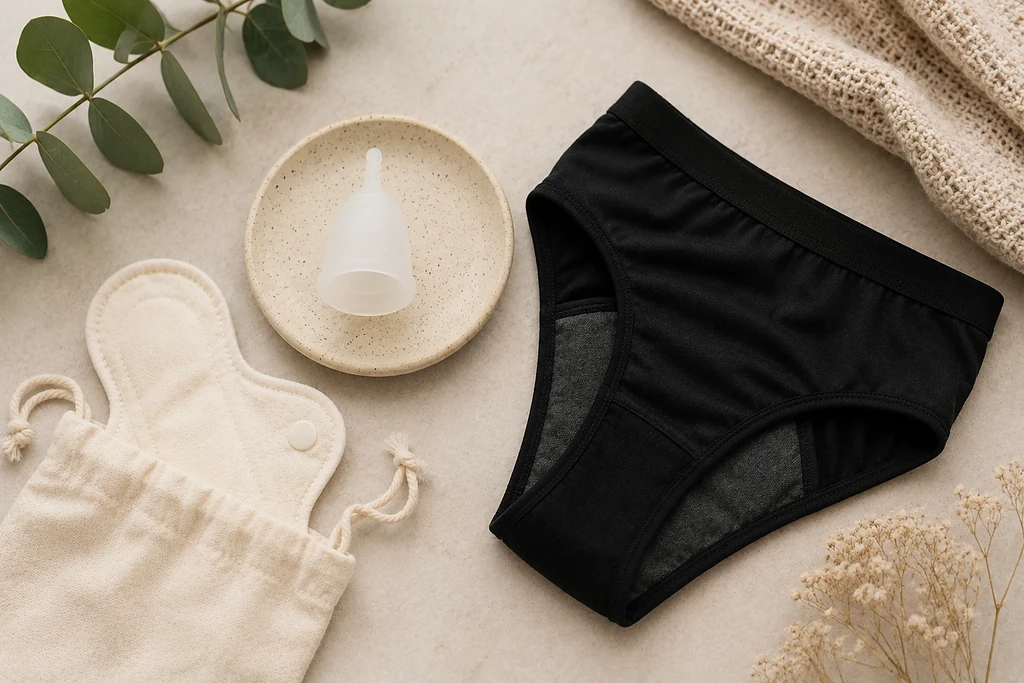 Menstruatiecup en menstruatieondergoed als duurzame menstruatieproducten voor minder afval